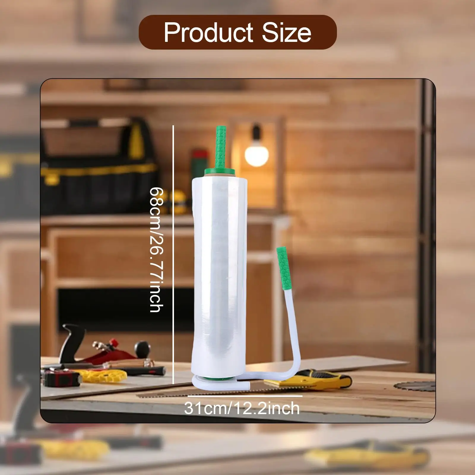 Pallet Stretch Film Verpakkingsmachine Stevig Verstelbare Hoogte 45 en 50 cm Lichtgewicht Handheld Accessoires Stretch Film Dispenser