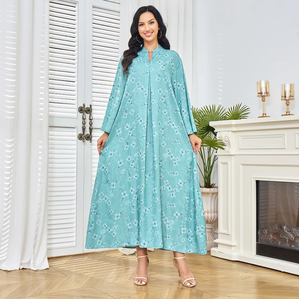 

Eid Abaya Women Dress Muslim Jalabiya Diamond Flower Vestidos Largos Party Caftan Ramadan Long Dresses Dubai Kaftan Arab Robe