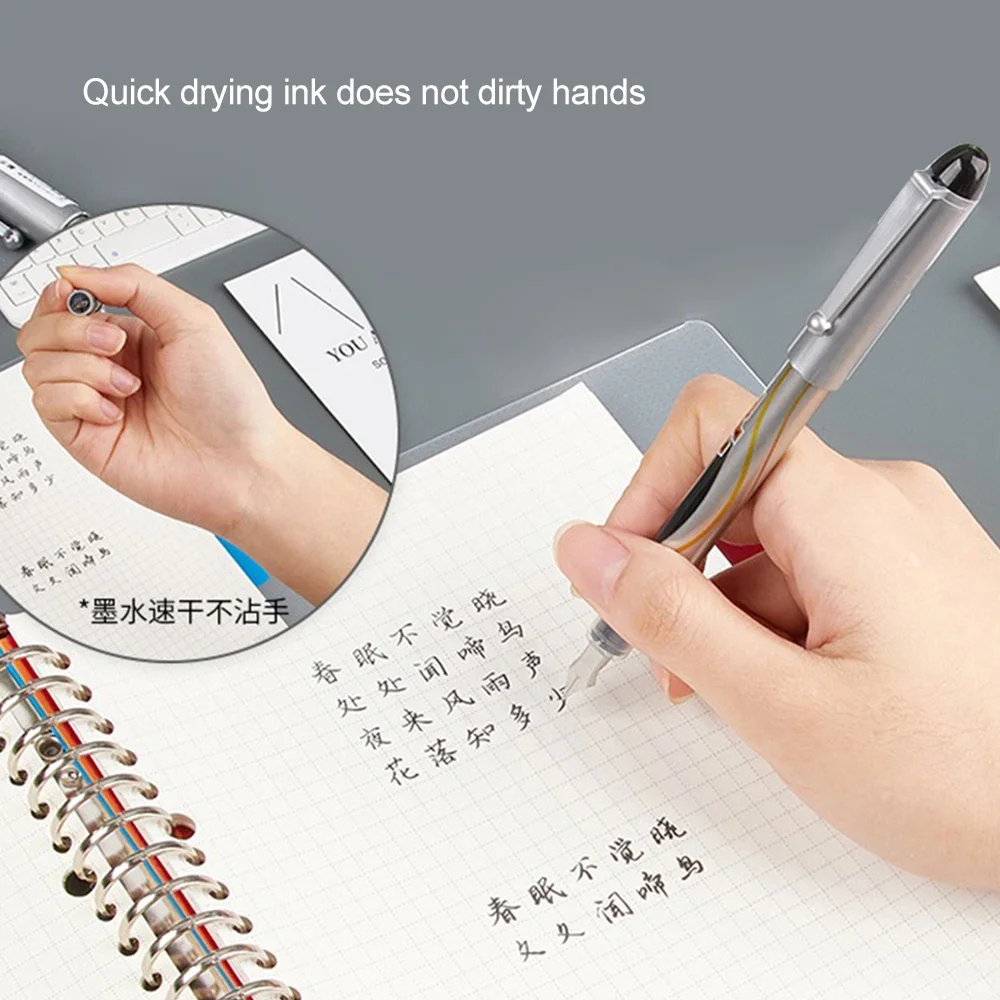 1pcs Japan PILOT Fountain Pen Straight Liquid SVP-20NS Disposable Vpen F Nib Quick Drying Large Capacity School Office Supplies