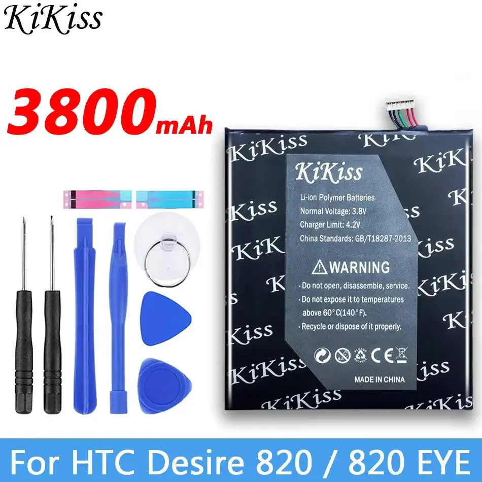 

Надежная аккумуляторная батарея для мобильного телефона 3800 мАч, премиум-класса, замена BOPF6100 для HTC Desire 820, 820 Eye, D820u, 820Q, D820t