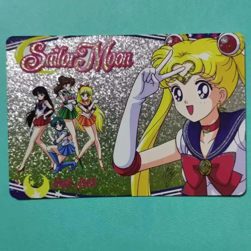 5Pcs/set Sailor Moon Sailor Jupiter Tsukino Usagi Self Made Anime Game Characters Classic Series Color Flash Collection Card Toy