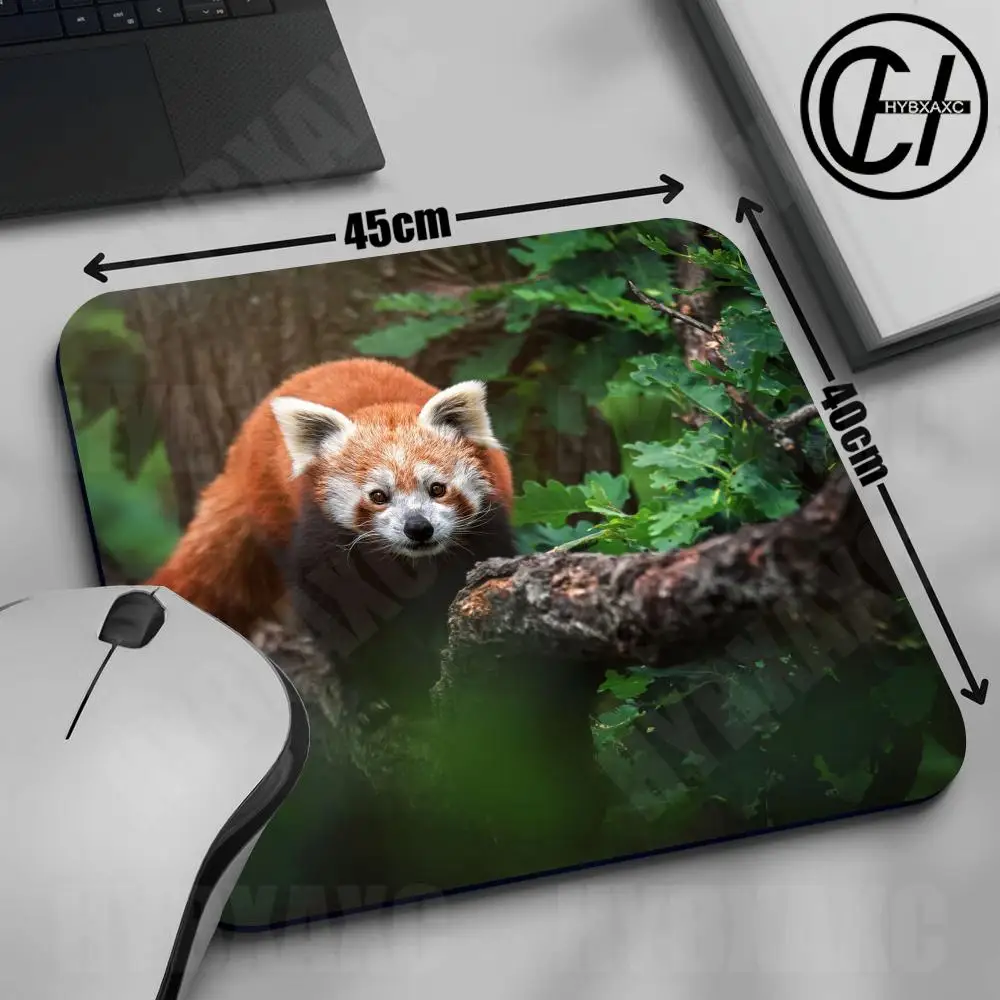 1pc Cute Red Panda Mouse Pad Small Computer Office Game Table Mats 400X450 Anti-slip Rubber Waterproof Mat Desktop Keyboard Pads