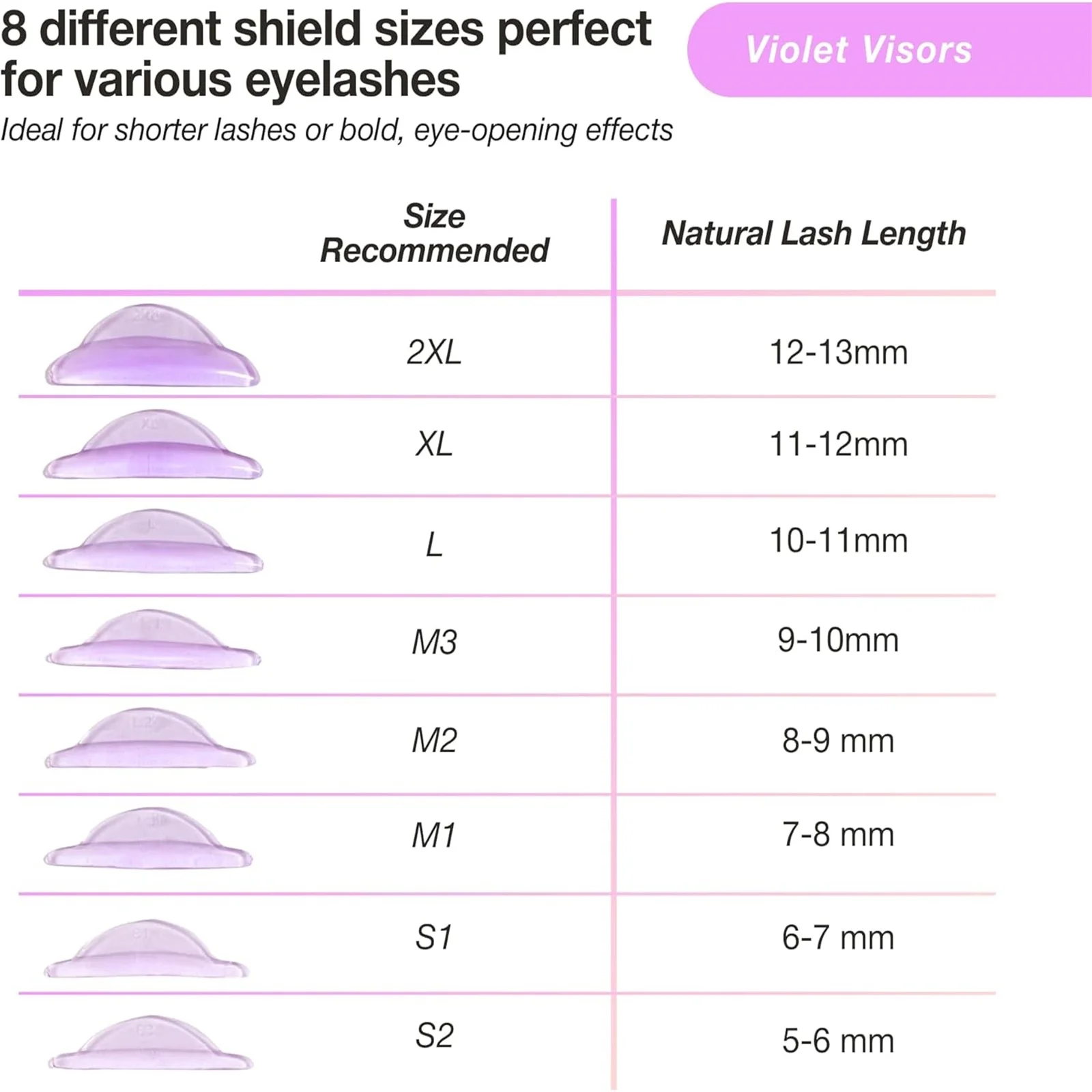 PERMANIA 8 Par Silikonowych Podkładek do Rzęs Bez Kleju, Samoprzylepne Podkładki do Podnoszenia Rzęs, Akcesoria do Liftingu Rzęs 3D, Narzędzie do Makijażu