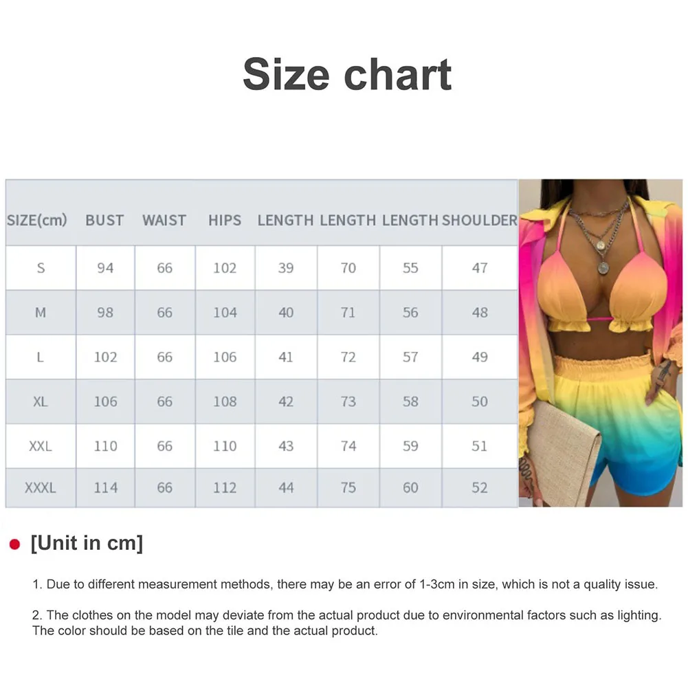 2024 Bohemia Beach Summer Women Clothing Outfits Fashion Spring Sling Tops Long Shirt Short Pants 3 Pcs Sets