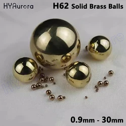 Solid Brass Balls H62 Precision Metal Bearing Ball 2.381 3.175 4.763 6 6.35 9.525 10 12 12.7 15 15.875 25.4 to 30mm Round Beads