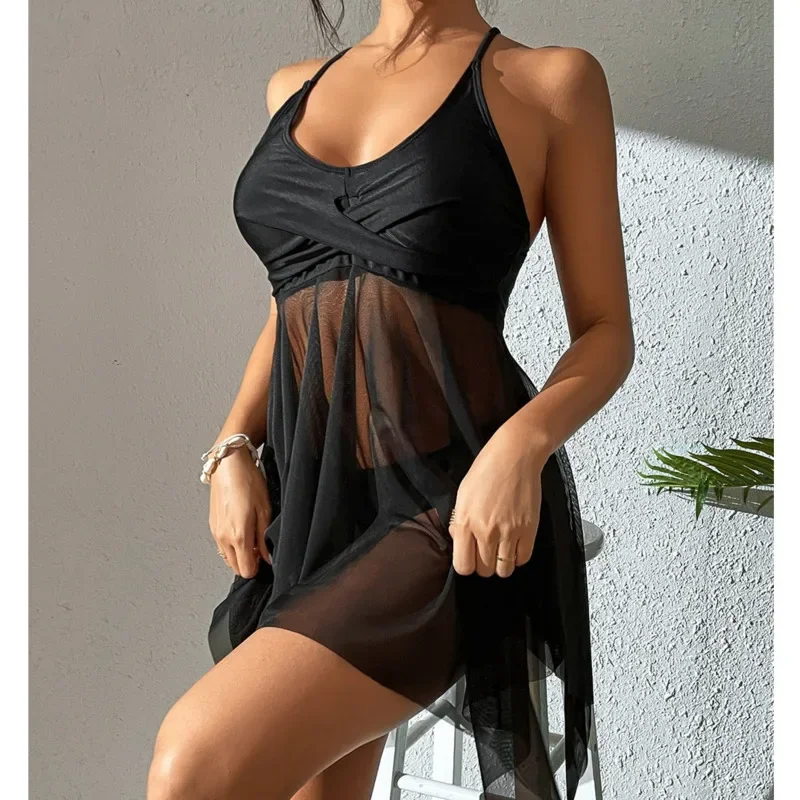 Verão sexy grandes maiôs plus size tankini define feminino roupa de banho praia wear duas peças fatos de banho piscina terno de natação feminino