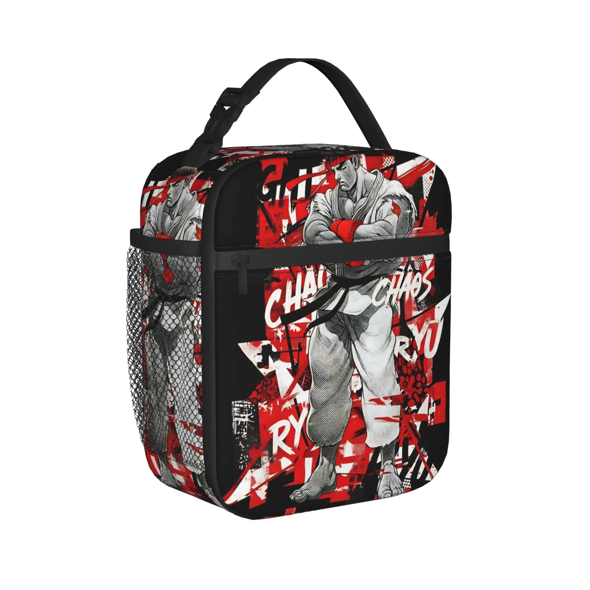 Streets Fighters RYU Movie 2026 Merch Insulated Lunch Bags For Outdoor  Food Box Portable Cooler Thermal Lunch Boxes