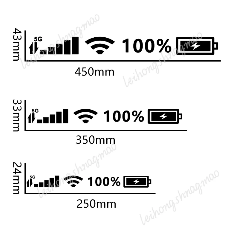ملصق سيارة 5G موبايل واي فاي إشارة ملصق فينيل سيارة دراجة نارية عاكس ملصق مقاوم للماء والحماية من الشمس
