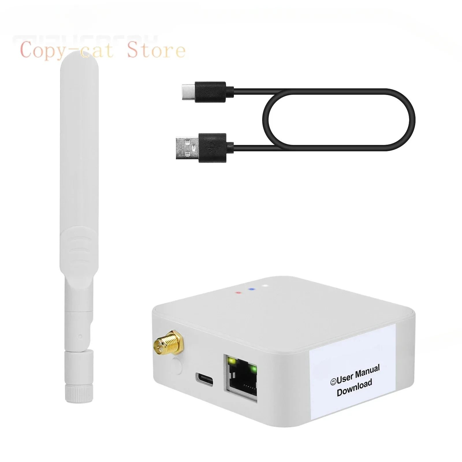 HMG-01 Plus POE Universal ZigBee Gateway ZigBee Coordinator for CC2652P7 Module Black/White (USB Data Cable optional)