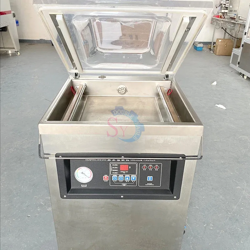 수직 이중 변압기 식품 진공 밀봉 기계, 알루미늄 호일 백, 해물 고기 및 과일 신선도 유지 포장 기계