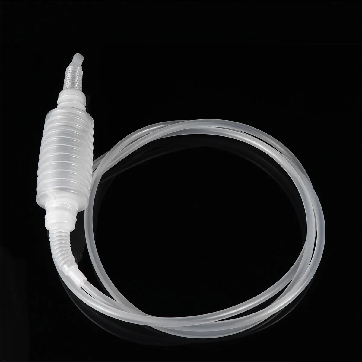 2Pcs Transparent PVC Hand Pump for Oil Water Siphoning Emergency Fuel Transfer Lawn Mower Brush Cutter Hedge Trimmer