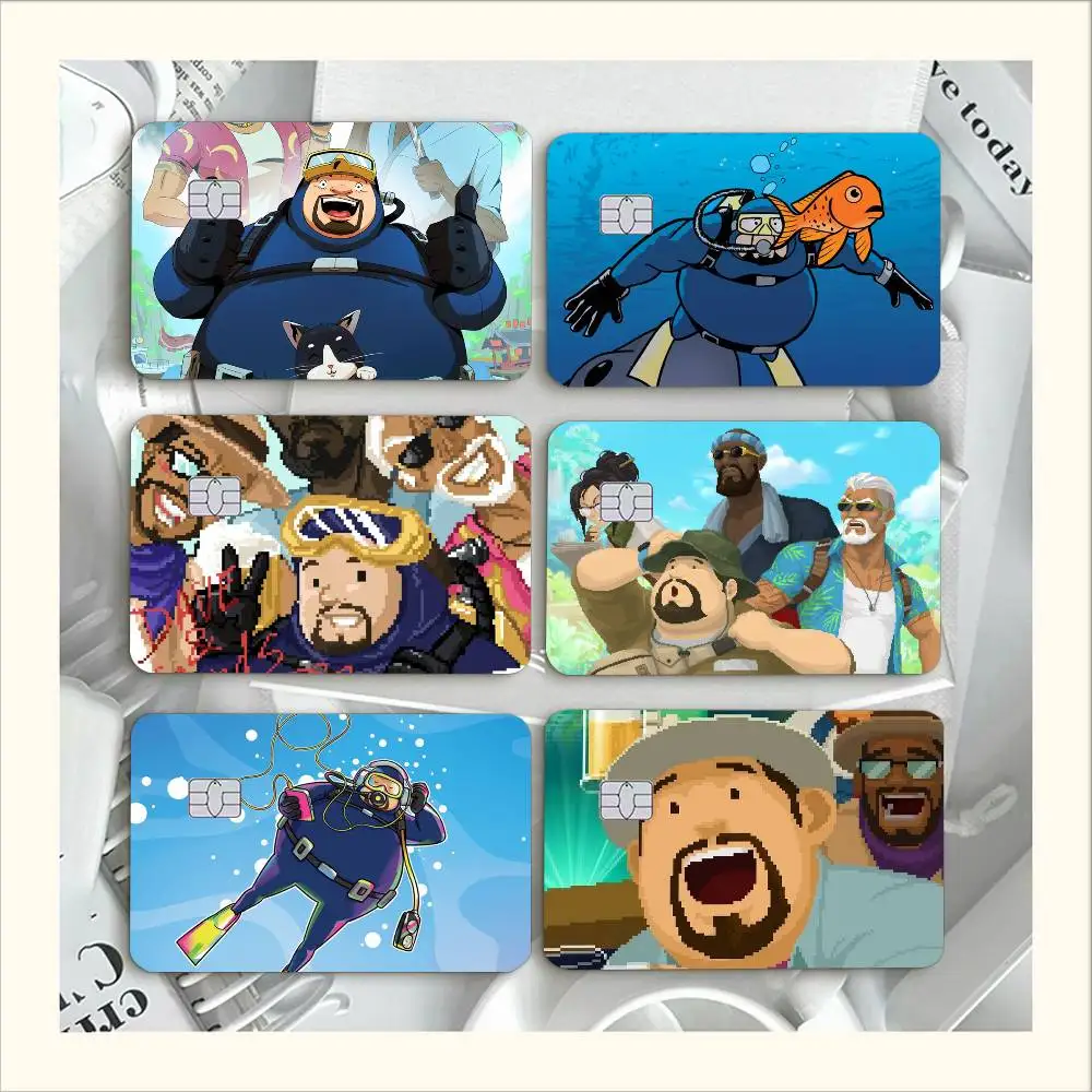game 2026 DAVE THE DIVER   Waterproof Film Skin Cover Credit Card Stickers Debit Front Bank Bus Pass