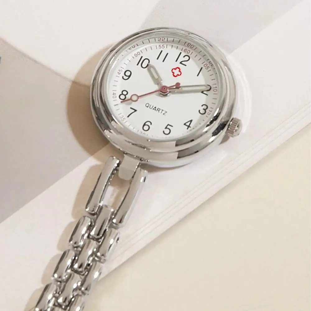 Portable Sweet Wings Heart Quartz Luminous Watches Hanging Watch Nurse Clip Watches Love Chest Watch Doctor Pocket Watches