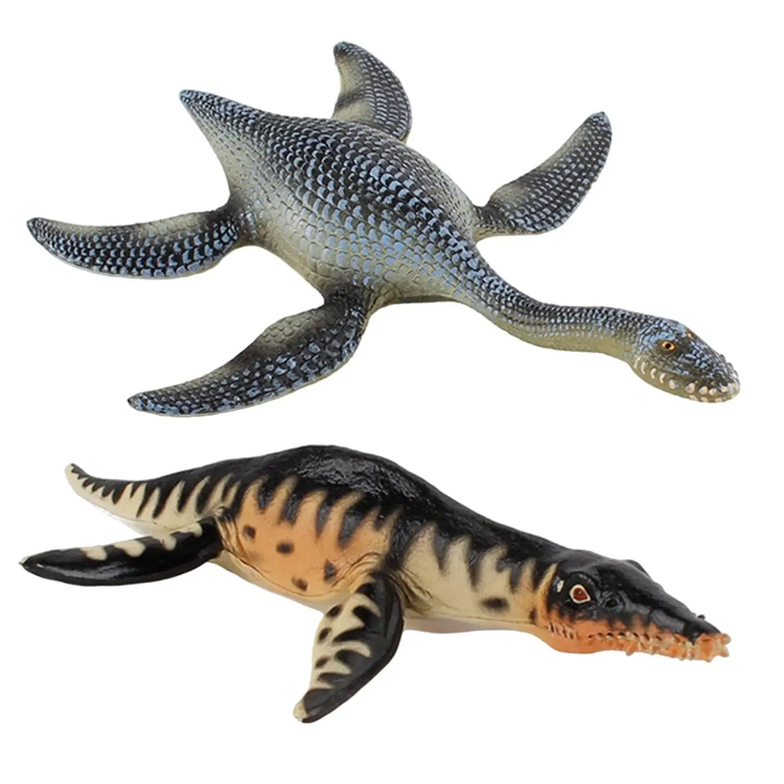 2pcs Sea Dinosaur Figures Prehistoric Animal Deep Sea Monster Model Kids Toy