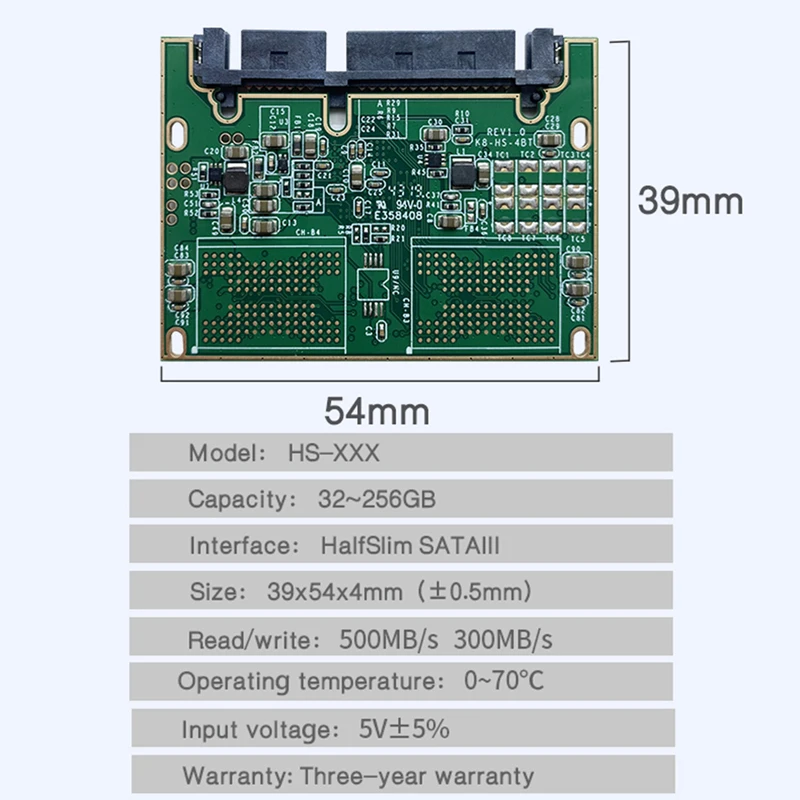 Half-silm SSD drive Half SATA SSD Disk 32GB 64GB HDD SATA III For Tablet PC Laptop hard drive disk SATA ssd half size