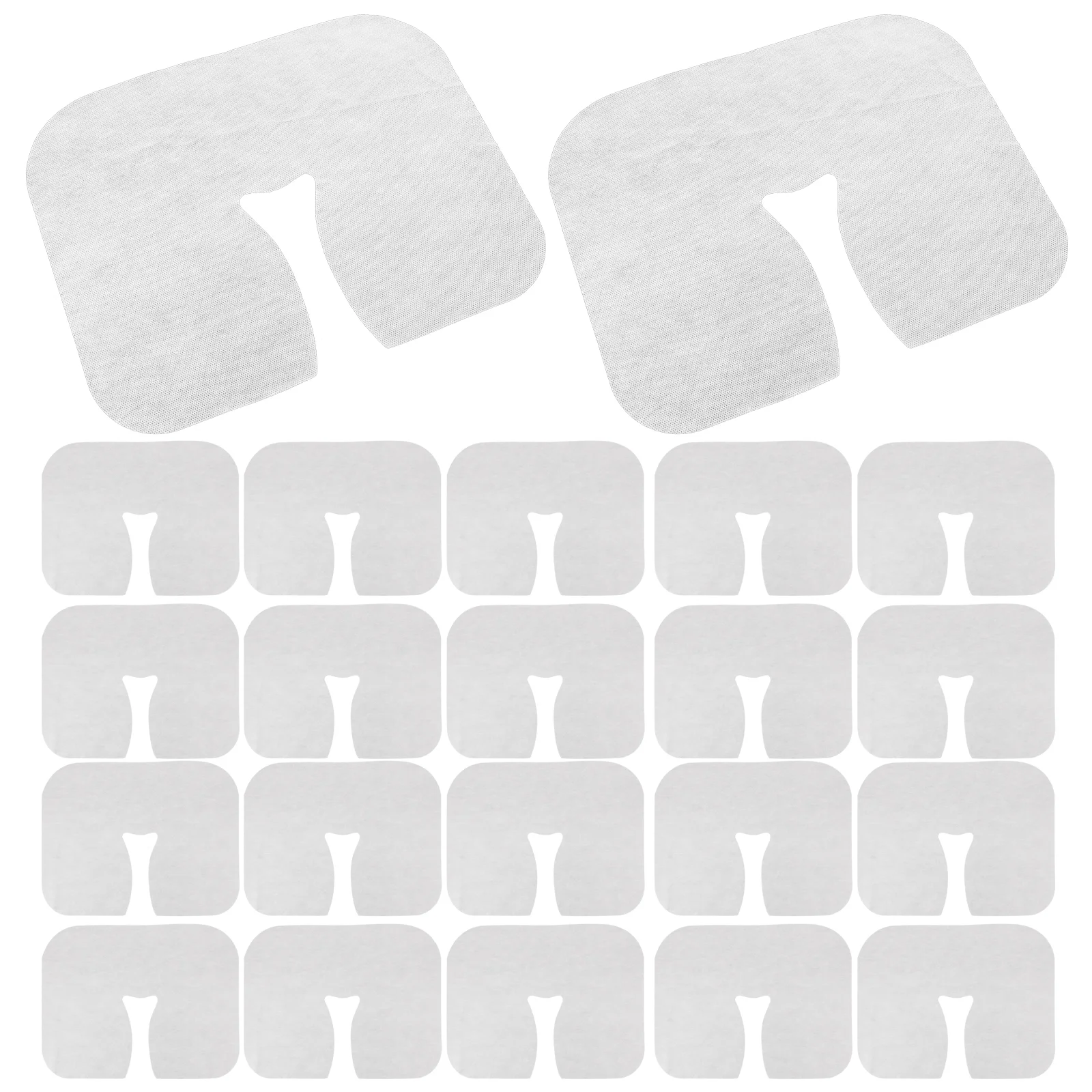 

400 Pcs Disposable Lying Pillow Case Salon Headrest Covers Massage Pads Non-woven Fabric Hole