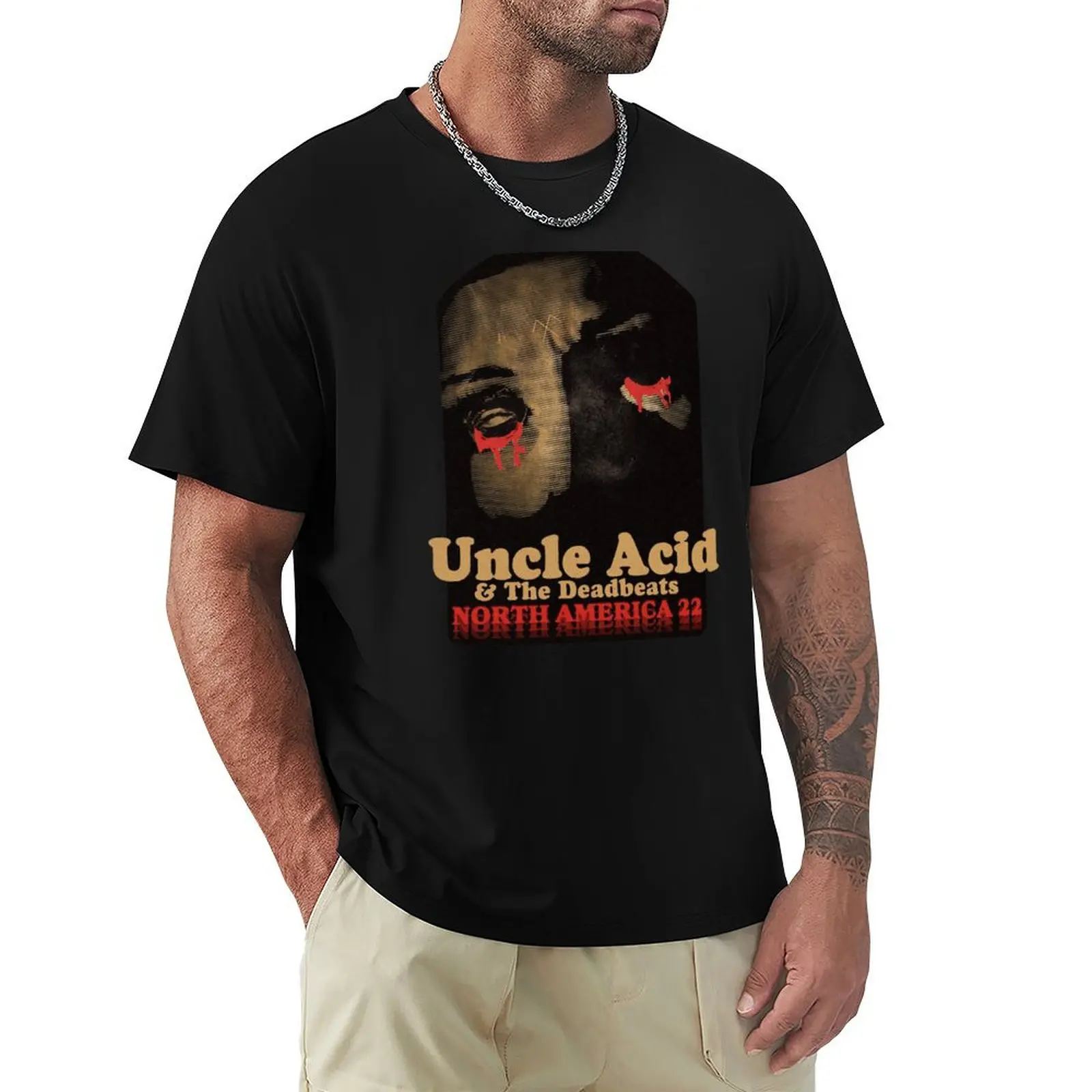 

Uncle Acid and the deadbeats North America 22 tour T-Shirt Big and Tall Loose Fit T-Shirt