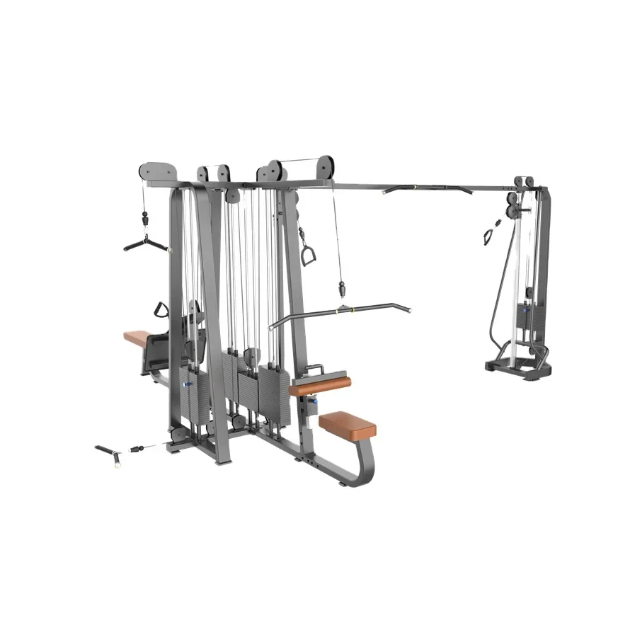 Para estación comercial 5 Multi Gym Jungle Gym Estación multifunción para 5 personas Cable Crossover