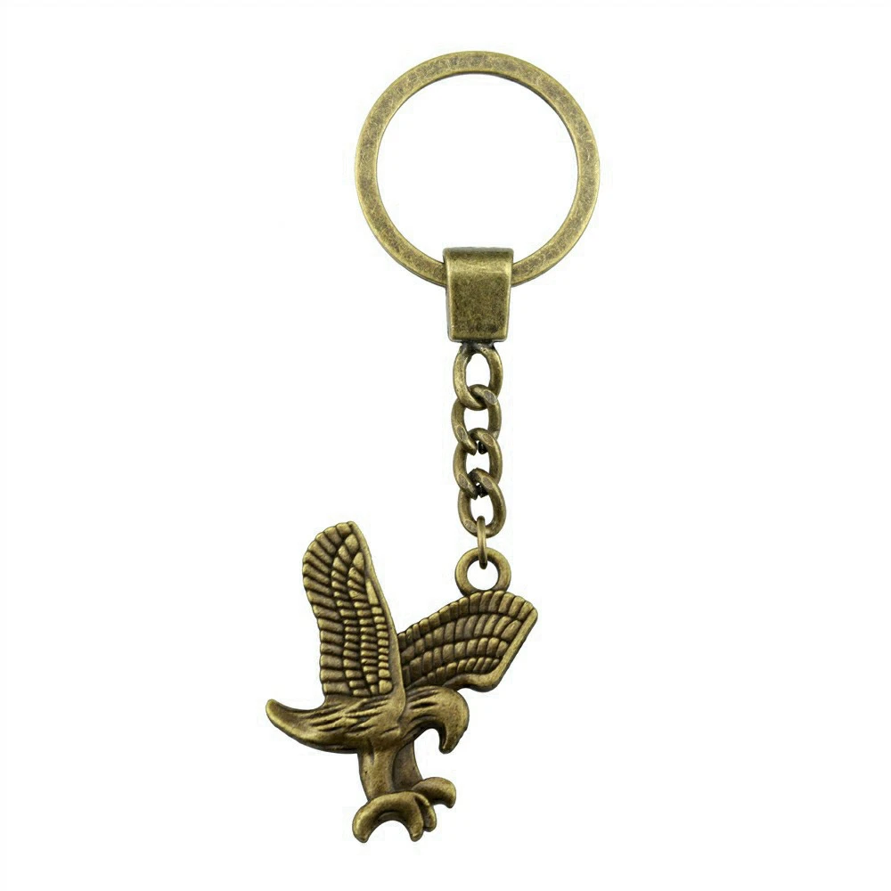 Men Keychain DIY Metal Holder Chain Vintage Owl Pendant Creative Party Jewelry Accessories view 6