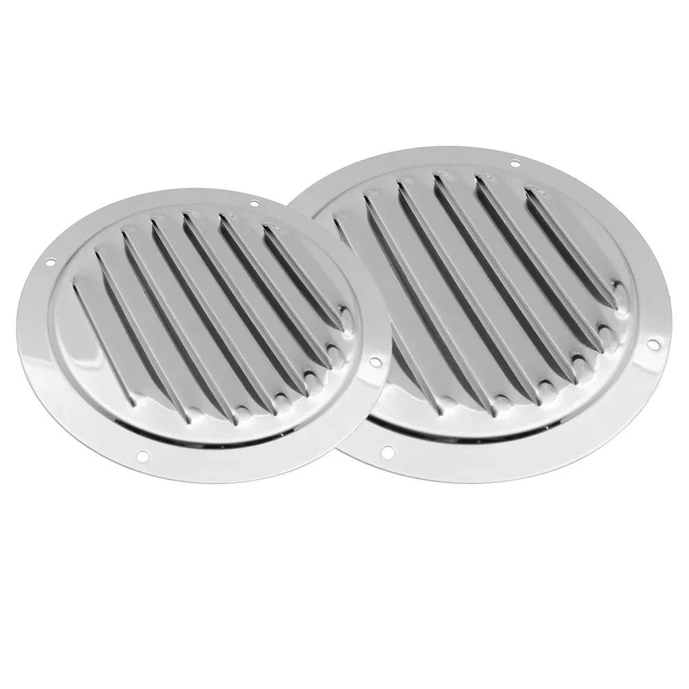 

Exhaust Grille Cover Cooling Heating Vents Cap 316 Stainless Steel Louvre Air Vent Grille Cover Metal Duct Ventilation Tool Part