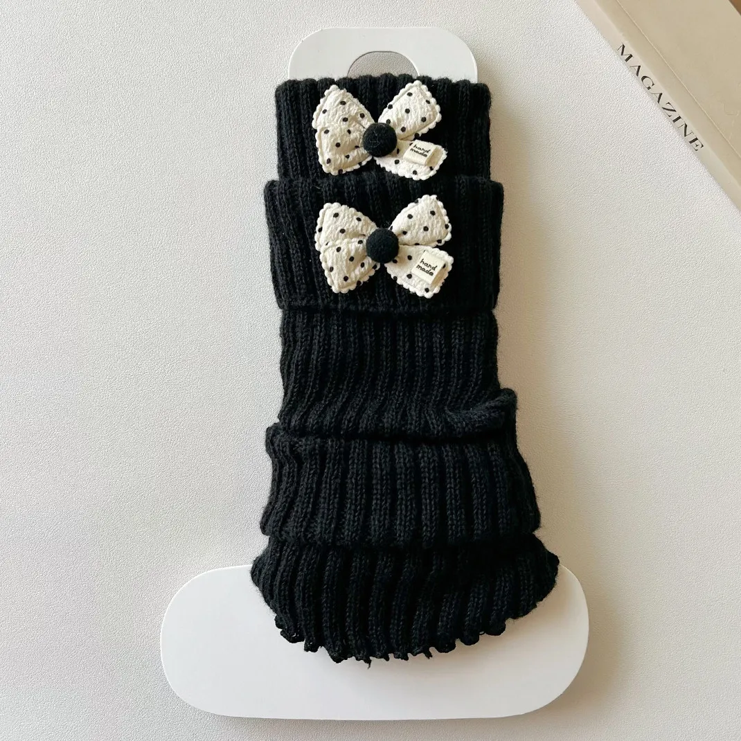 White Socks Women's Japanese JK Cute Knitted Warm Middle Tube Socks Stacked Socks