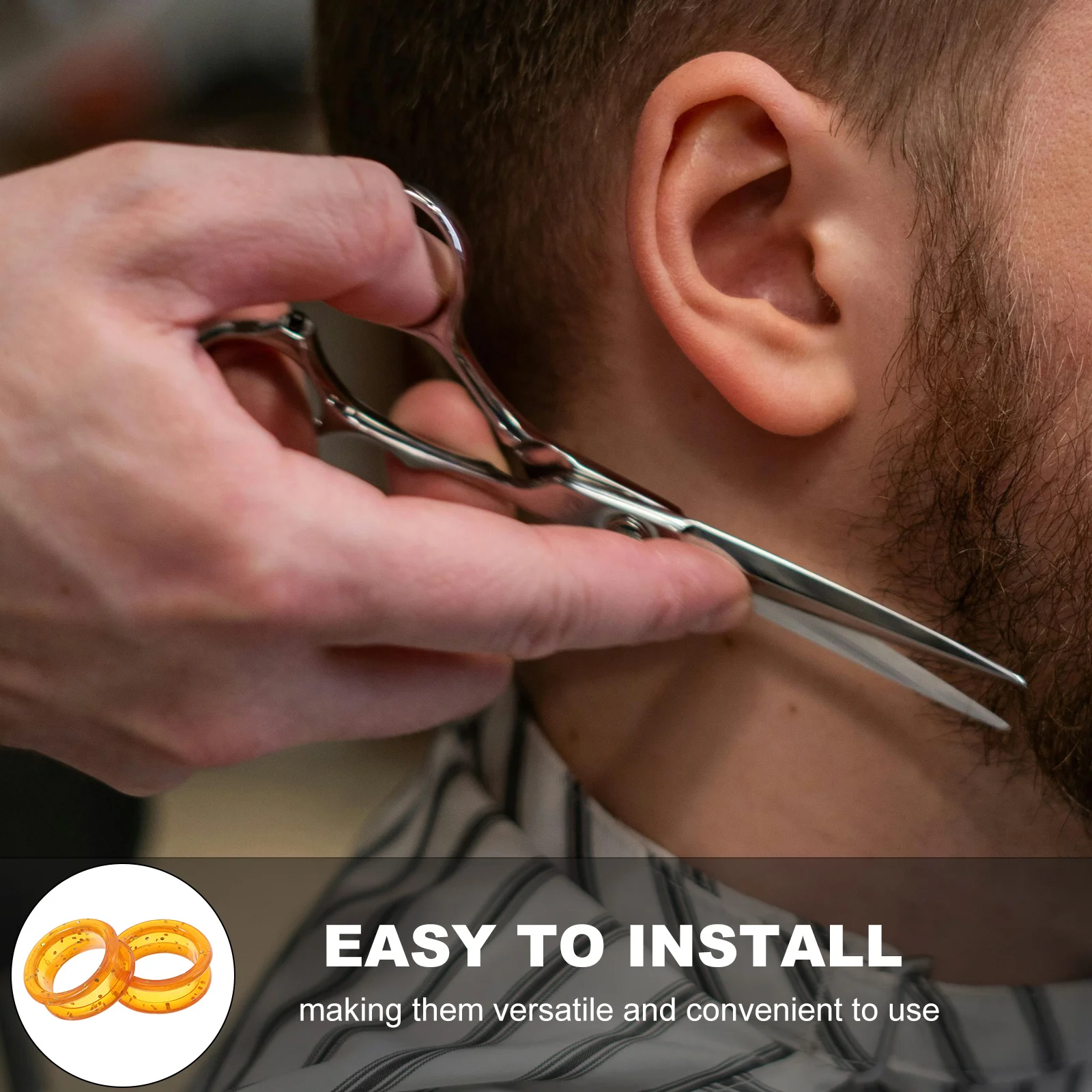 12 قطعة مقص سيليكون ملون حماة الاصبع عدم الانزلاق قبضة لمقصات العناية بالكلاب سهلة التعامل مع اكسسوارات رعاية الحيوانات الأليفة