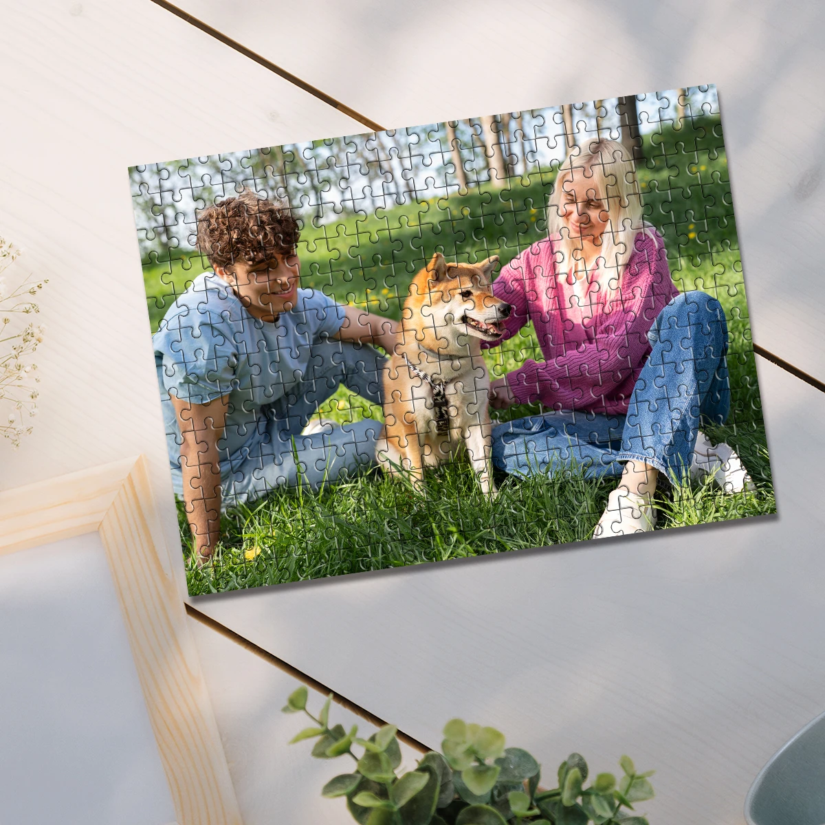 35/300/500/1000pcs Personalized Custom Photo Puzzle couple photos Assembling Picture