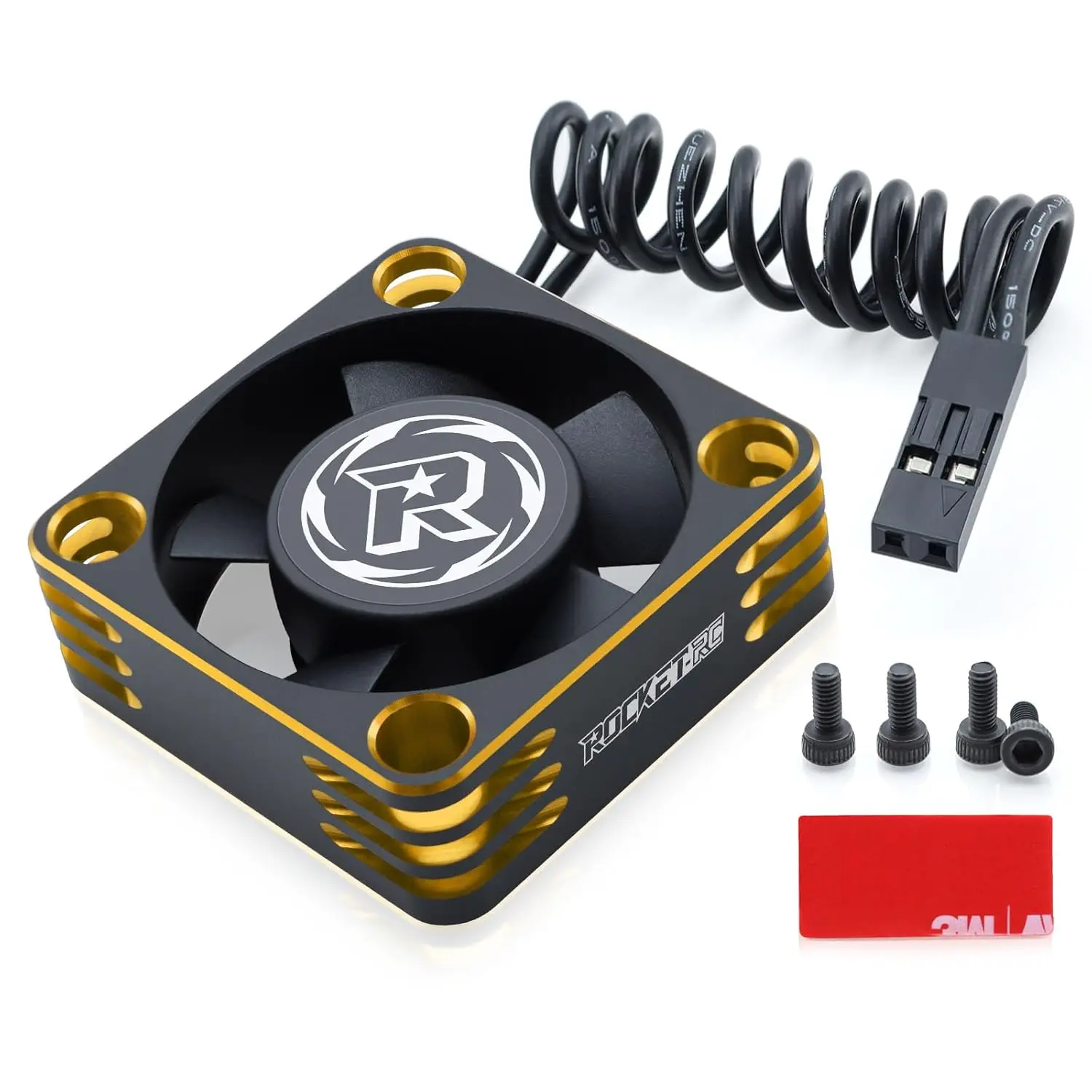 

30mm High-Speed Cooling Fan for RC Cars, 28000RPM, Aluminum Heatsink Compatible with 1/8-1/12 Scale Brushless Motors