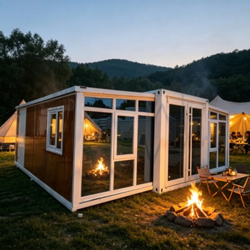 Quick Assembly Double Wing Expandable Container House For Temporary Housing