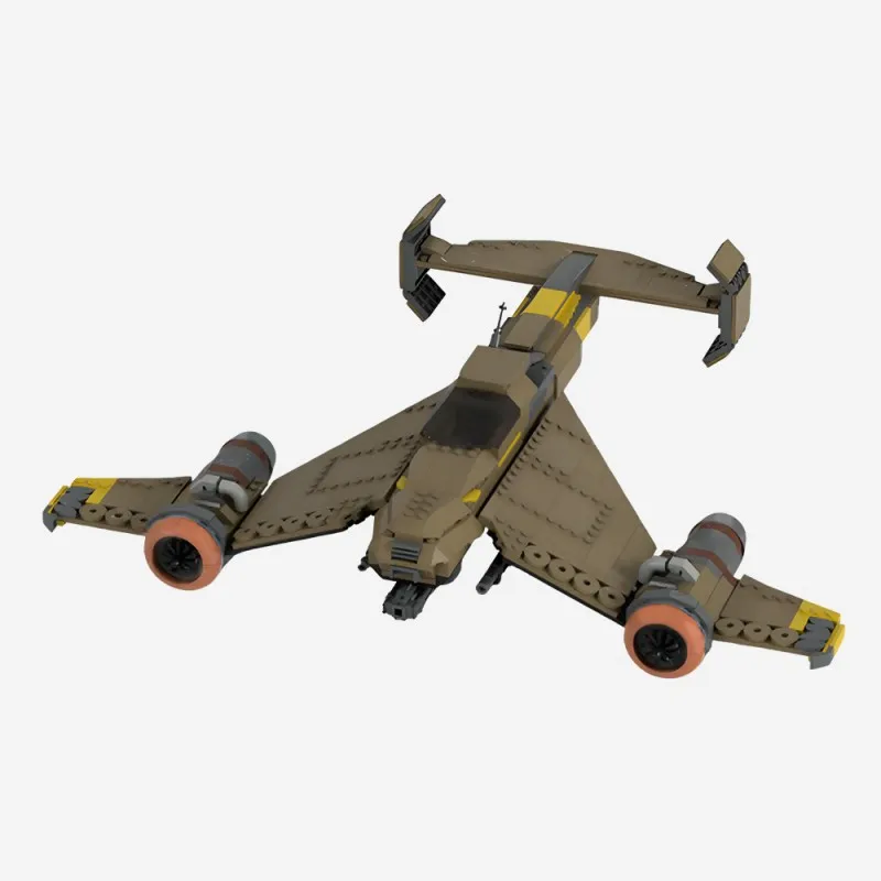 

MOC 796PCS Avenger Strike Fighter Dark Sci-Fi Imperial Aircraft Military Building Blocks Bricks Adults Fun Man Toys Diorama