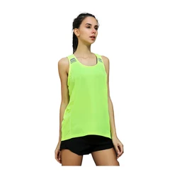 Chaleco de Yoga de Color sólido para mujer, Top de secado rápido cómodo, camiseta de malla para correr, gimnasio, deportes sin mangas, entrenamiento, Fitness