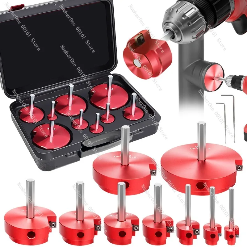 9-Piece PVC Pipe Reamer Set, Multi-Spec Pipe Expansion Tool Kit for Water Pipe Joint, PVC Fitting Socket Saver