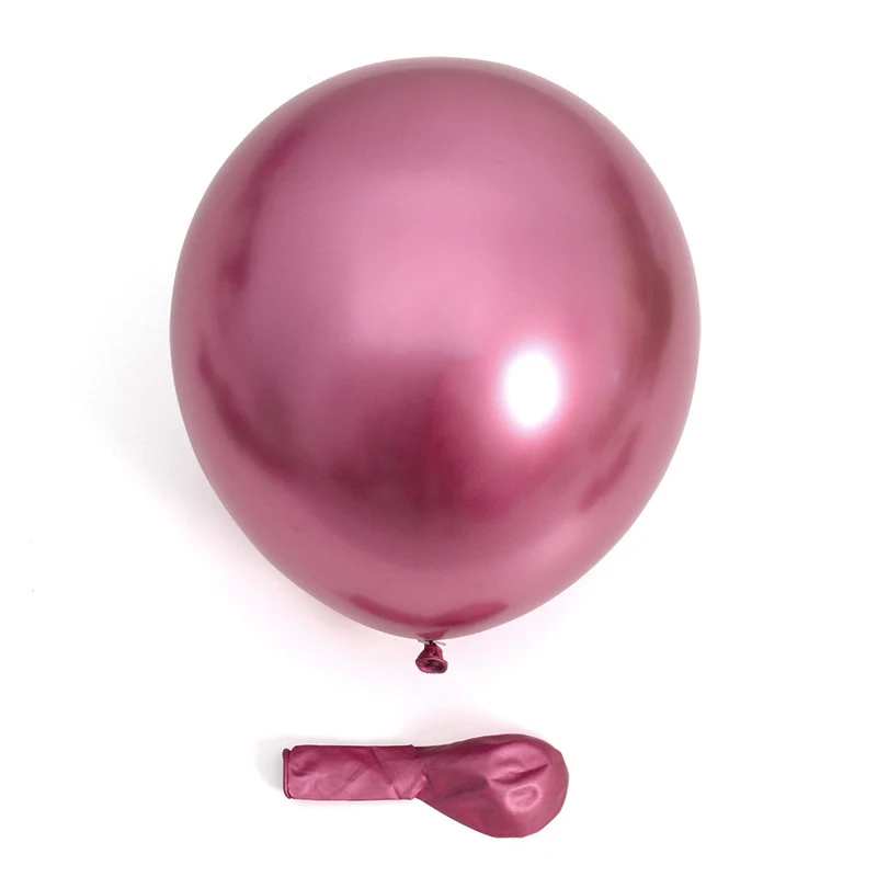 10/20/50 Stück Metallic-Geburtstagsballons Metall Blau Rot Chrom Silber Roségold Luftballons für Party Babyparty Hochzeitsdekorationen – Detail 10