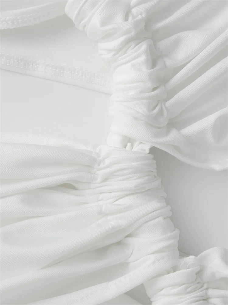 CHRONSTYLE-Vestidos largos largos para mujer, vestido largo anudado de Color sólido con abertura alta, Vestidos femeninos sin mangas con cuello en V de verano 2025