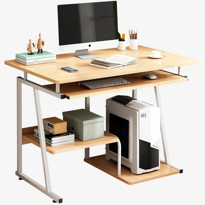 

Home desk, student desk, bookshelf combination is simple