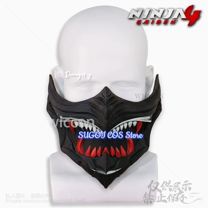 NINJA GAIDEN 4 تأثيري أنيمي لعبة ثلاثية الأبعاد حمض البوليلاكتيك 2 اللون قناع الدعائم اكسسوارات لجميع القديسين حفلة عيد الميلاد كوس مخصص