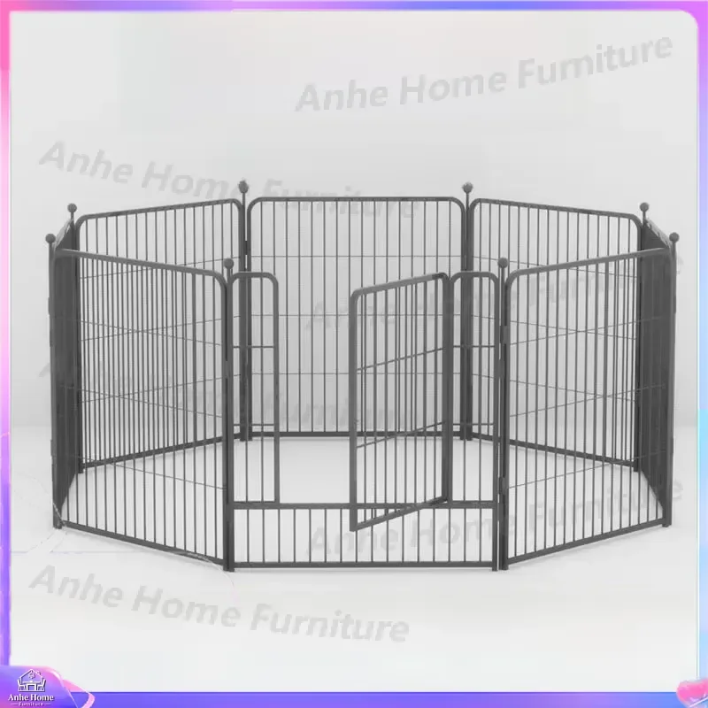 Heavy Duty Dog Fence Indoor Outdoor Pet Playpen Large Medium Dogs Cage Kennel Gate Isolation Barrier Puppy Exercise Pen