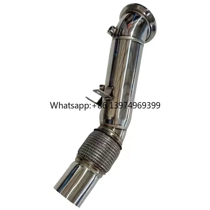 F30 F31 F34 330i 330ix 330e B48 Engine Compatible Stainless Steel Straight Pipe Exhaust Downpipe