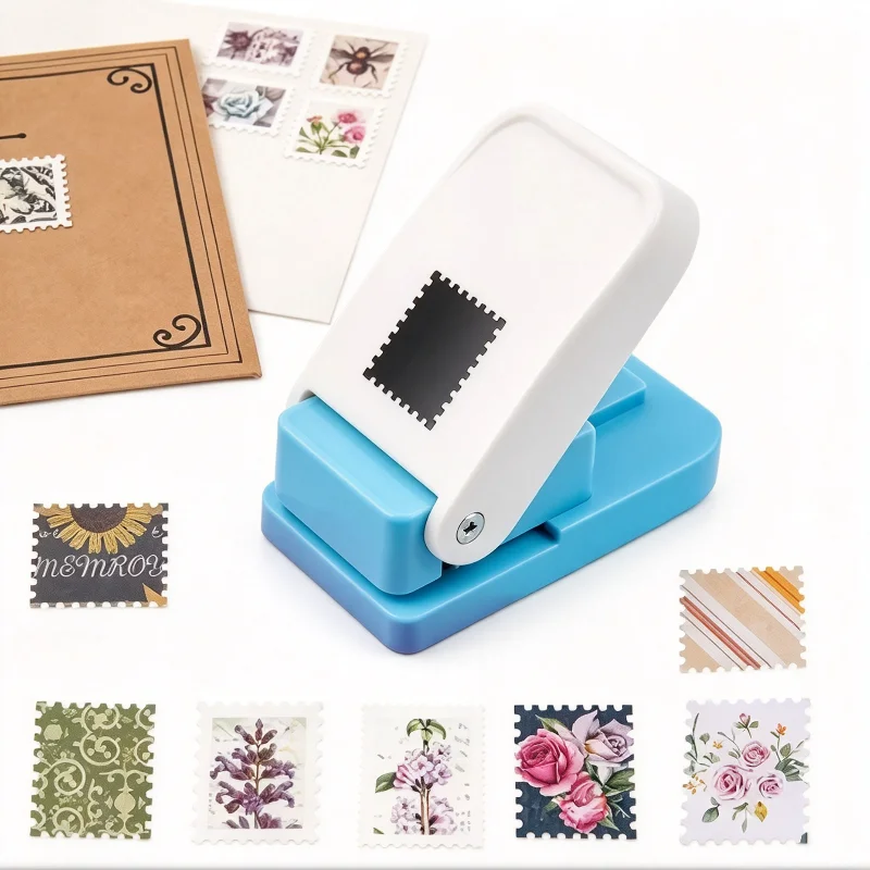 Rectangular Stamp Punch Lever Action Craft Hole Paper Card Making Scrapbook Journal Tool Effortless Punches Embossing Stationery