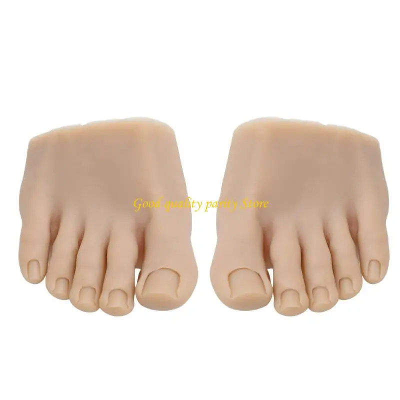 M4ya ฝึกรูปแบบเท้าปลอมเท้าปลอมซิลิโคนที่เคลื่อนย้ายได้สำหรับการฝึกอบรมศิลปะปลายเล็บ
