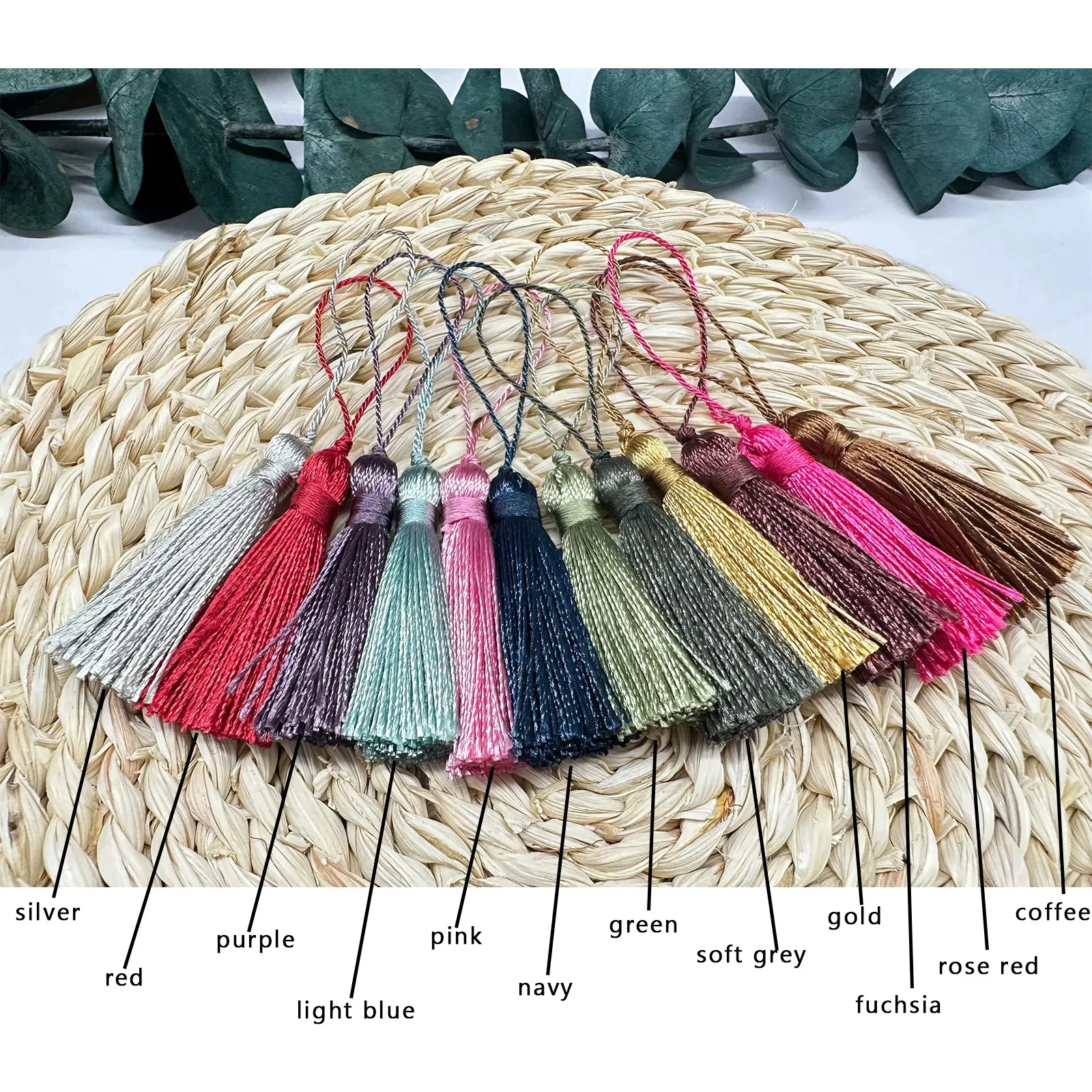 10pcs Tassel 9.5cm/3.75 inch Key Tassels DIY Hanamade Bookmark Tassels for Crafts Accessories of Home and Furiture Decor