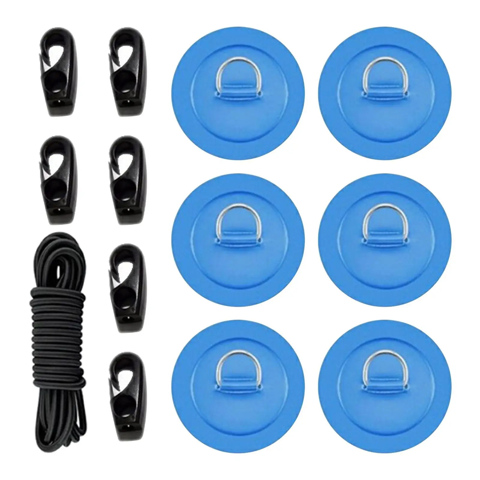 Deck Rigging Kit, Shock Cord, Elastic Kayak Shock Cord Hooks, for Kayaks Boat Accessories, Outdoor