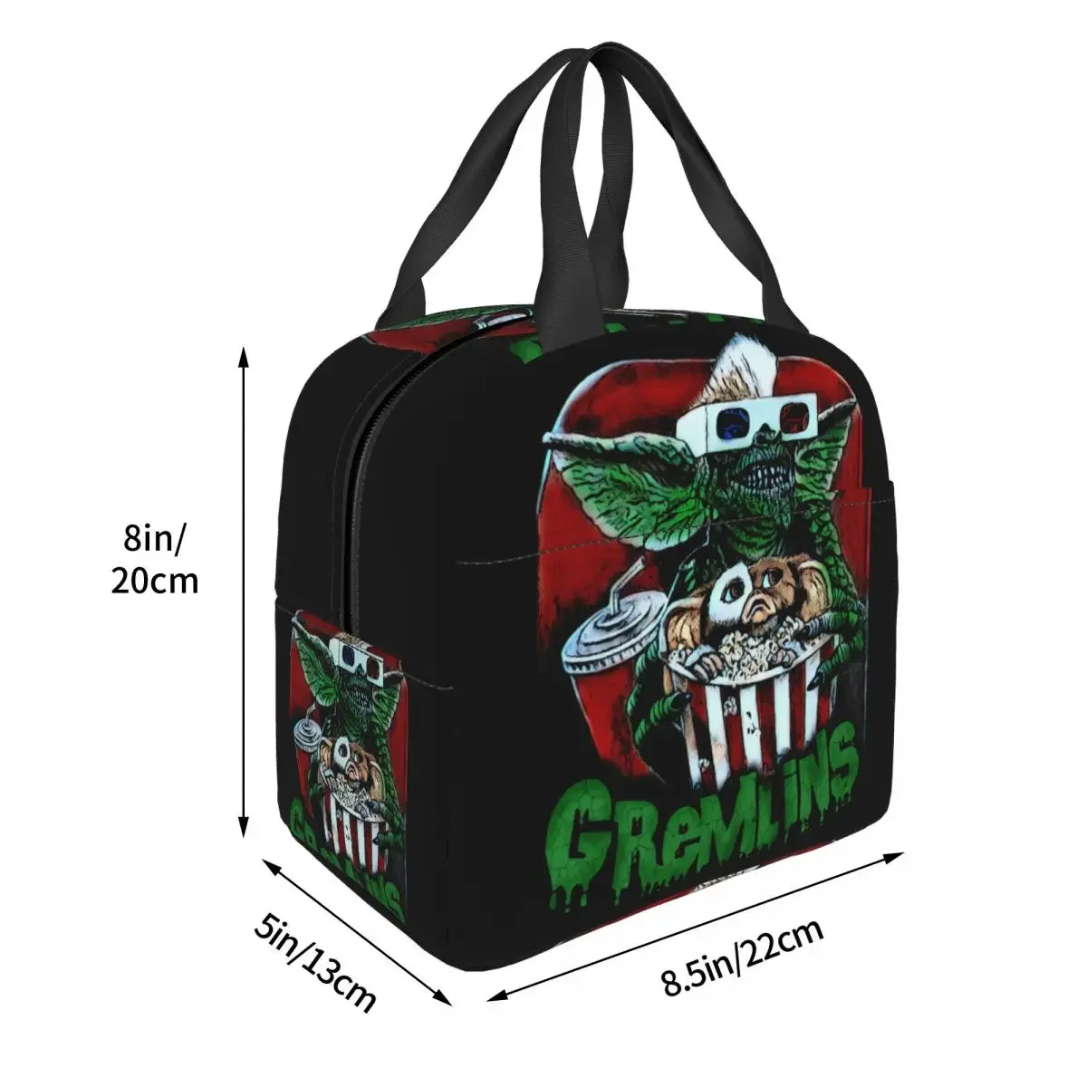 Gizmo Mogwai Gremlins Lunch Bag Women Resuable Cooler Thermal Insulated Lunch Box for Outdoor Camping Picnic Food Tote Bags