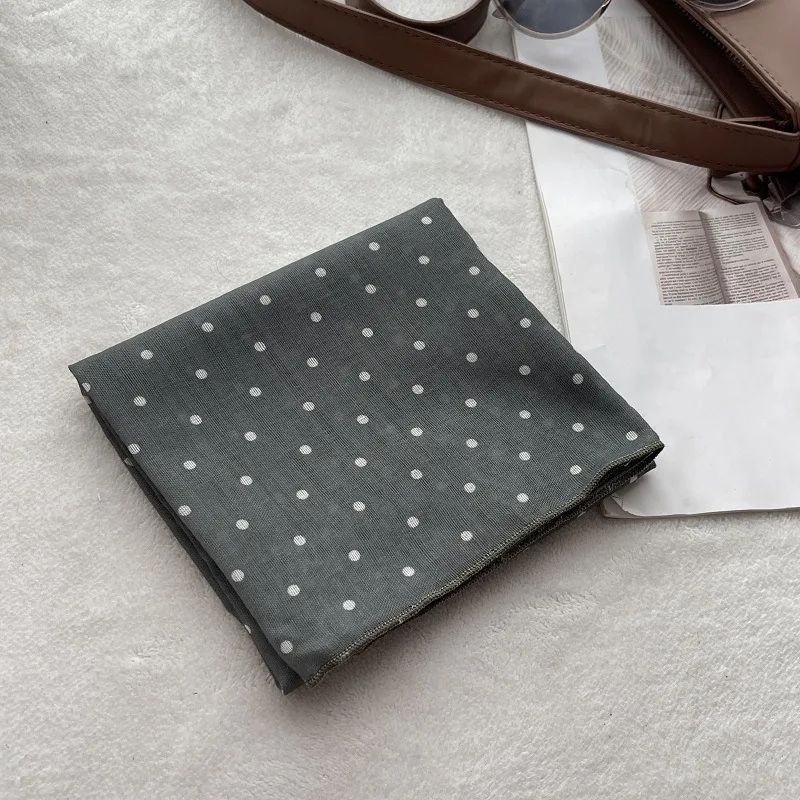 Lady Hair Dot Scarf Female Cot - Bandana Cotton avis et prix