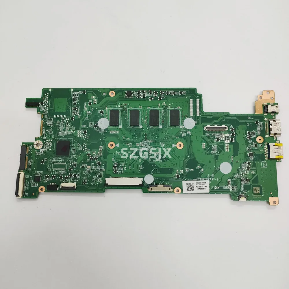 For ACER Chromebook R11 C738T CB5-132T Laptop Motherboard  DA0ZHRMB6G0, DA0ZHRMB6F0  with CPU N3060/N3160 4GRAM,SSD 16G/32G