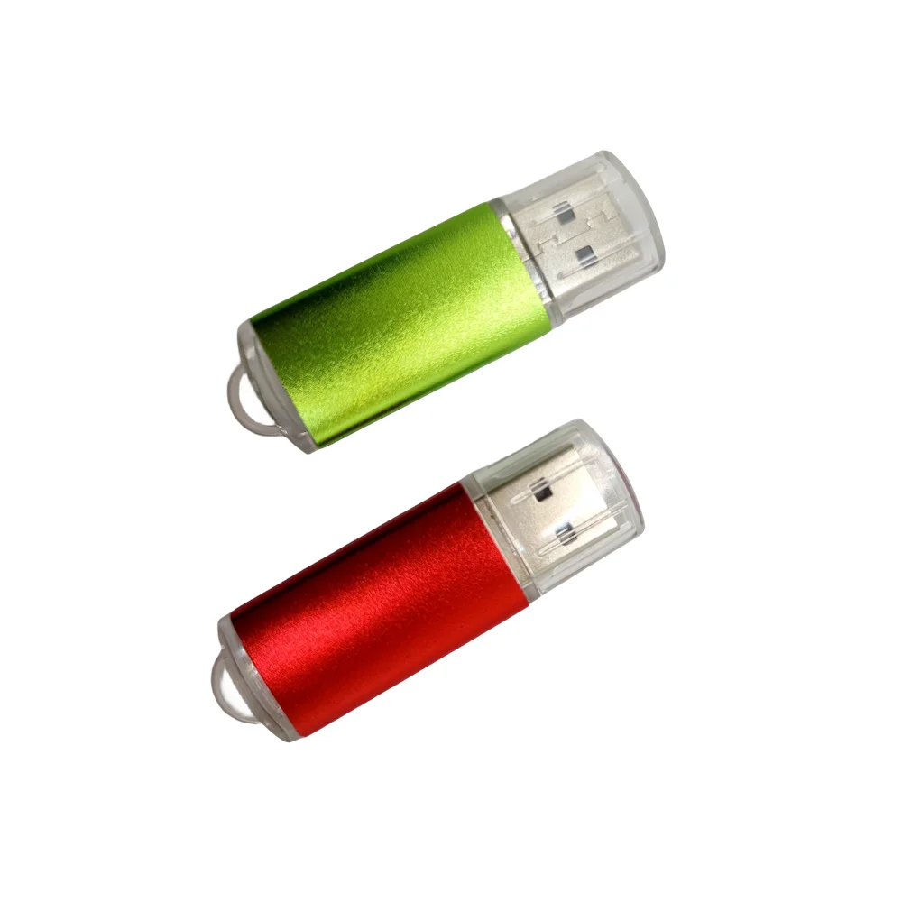 무료 맞춤형 레이저 조각 로고, 컬러 메탈 미니 USB 2.0 플래시 드라이브, 4GB, 8GB, 16GB, 32GB, 64GB, 128GB, 로트당 2 개