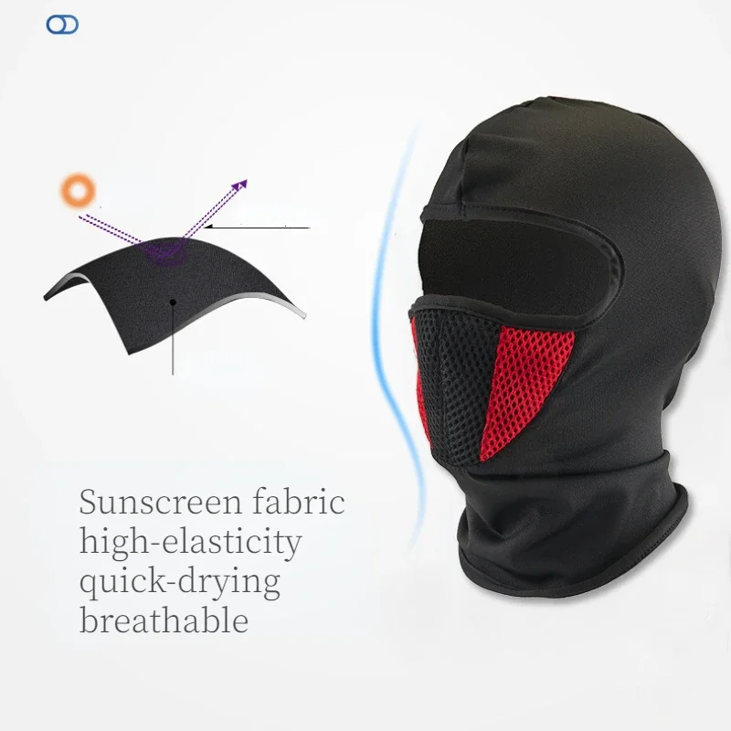Full Face Mask Cycling Windproof Headgear Motorcycle Balaclava Breathable Outdoor Sports Men CS Mask Head Cover Hat image 2