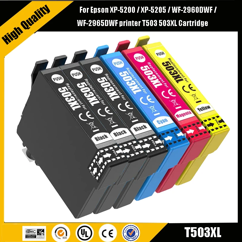 Compatible Ink Cartridges T503 503XL T503XL For Epson XP-5200 / XP-5205 / WF-2960DWF / WF-2965DWF printer T503 503XL Cartridge