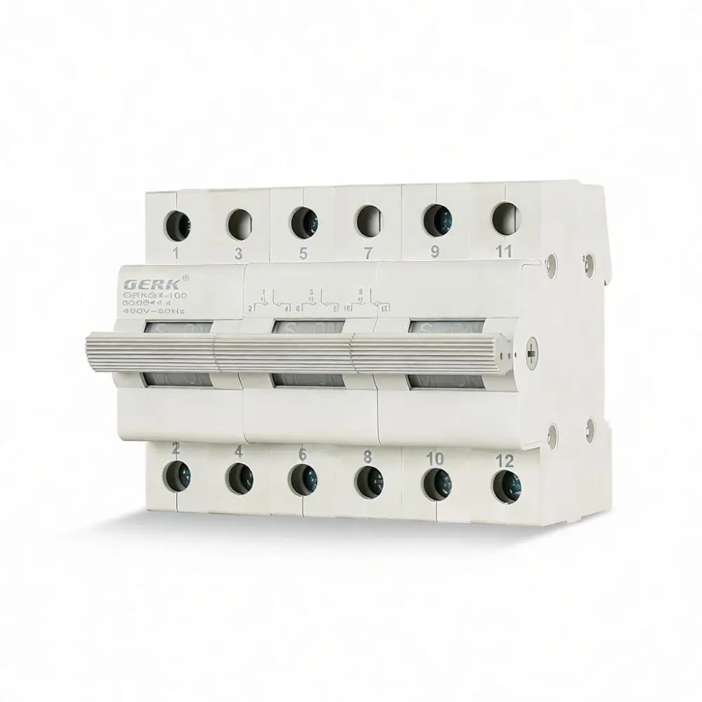 Din Rail Manual Transfer Switch Power Selector Breaker Isolator Changeover Mechanical Interlock Industrial Home Backup Supply