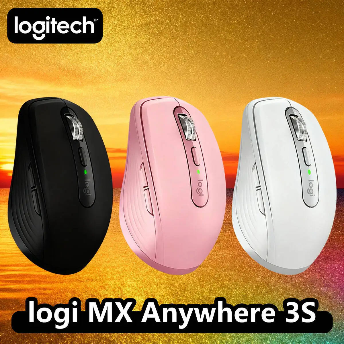 

Logitech MX Anywhere 3S Ergonomic Mouse, Wireless, MagSpeed, USB-C, Logi Bolt, Windows Logitech Multi Style Mouse